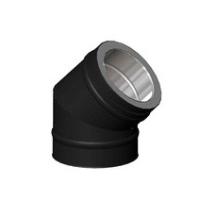 Отвод 45° Permeter Ultra Ø150 мм. PM25 (Чёрный)