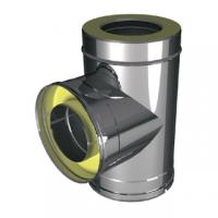 Тройник 90° Ø150/250 мм., AISI 321/304 (Вулкан)