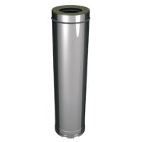 Труба двустенная с изоляцией Ø115/215 мм., V50R (Вулкан), L=1000 мм.