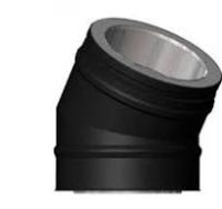 Отвод 30° Permeter Ultra Ø130 мм. PM25 (Чёрный)