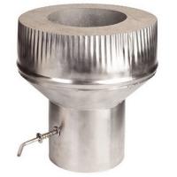 Переходник утеплённый с шибером L=300 Ø150-150, AISI 321/0,8 мм. (Вермилоджик)