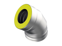 Сэндвич-отвод 135°, Ø115х200 мм., AISI 439/Оц, 1,0/0,5 мм.
