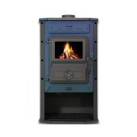 Печь-камин TimSistem "Magic Stove" Голубой. [Ø120; 8кВт; до 150m³/60m²][8кВт; 160m³]