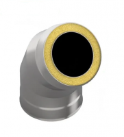 Сэндвич-отвод 135° Ø150х250 мм., AISI 439/439, 1,0/0,5 мм.