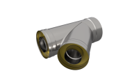 (GS) Сэндвич-тройник 135° Ø150/220мм., AISI 430/Оц. 0,8мм./0,5мм. (h=491)