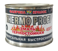 Эмаль термостойкая "THERMO PROFI" до 400°С, Графит, 0,5кг./0,4л.