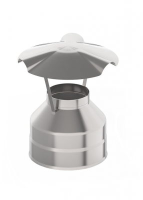 Оголовок Ø250х350 мм., AISI 439/Оц, 0,5/0,5 мм.