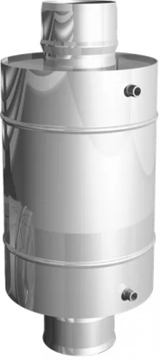 Теплообменник 7 л. Ø120 мм., AISI 439/0,8 мм.