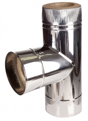 Тройник 90° Ø120-200 мм., AISI 430/0.5 мм. (Вермилоджик)